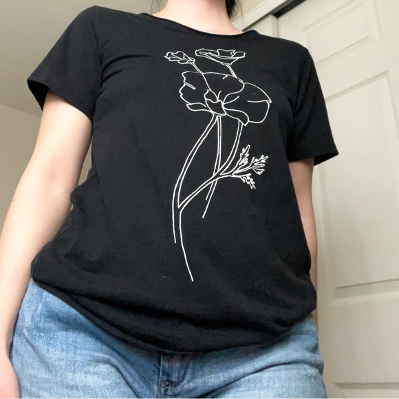 Black Graphic Tee - Picture 1 of 5